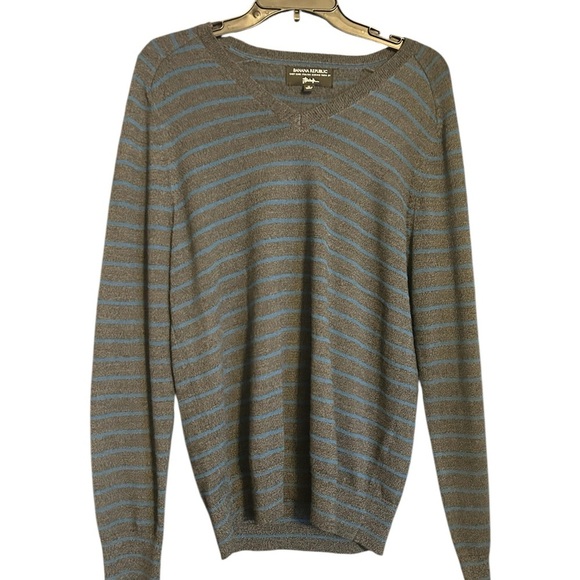 Banana Republic Blue and Gray Striped Sweater - Picture 2 of 5